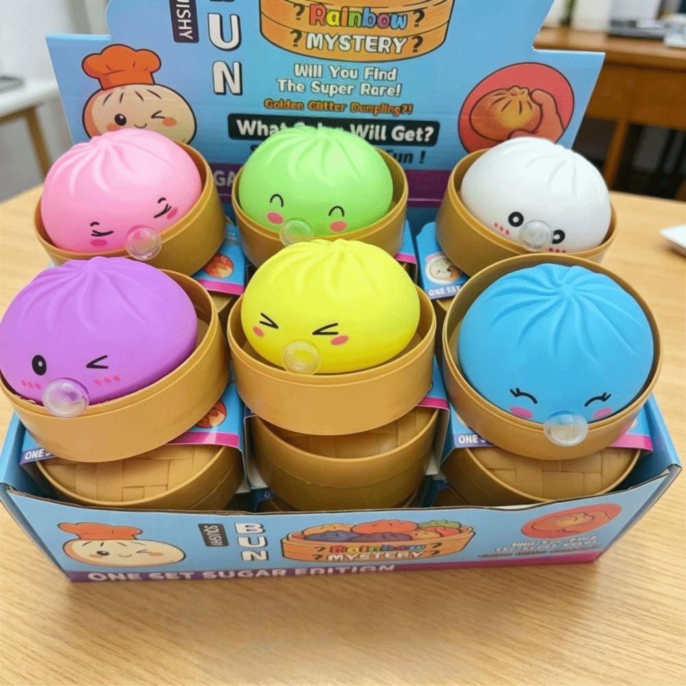 Slow Rebound Spit Bubble Dumpling Colorful Sensory Fidget Ball Boys Girls Squishy Toys Kid Adults