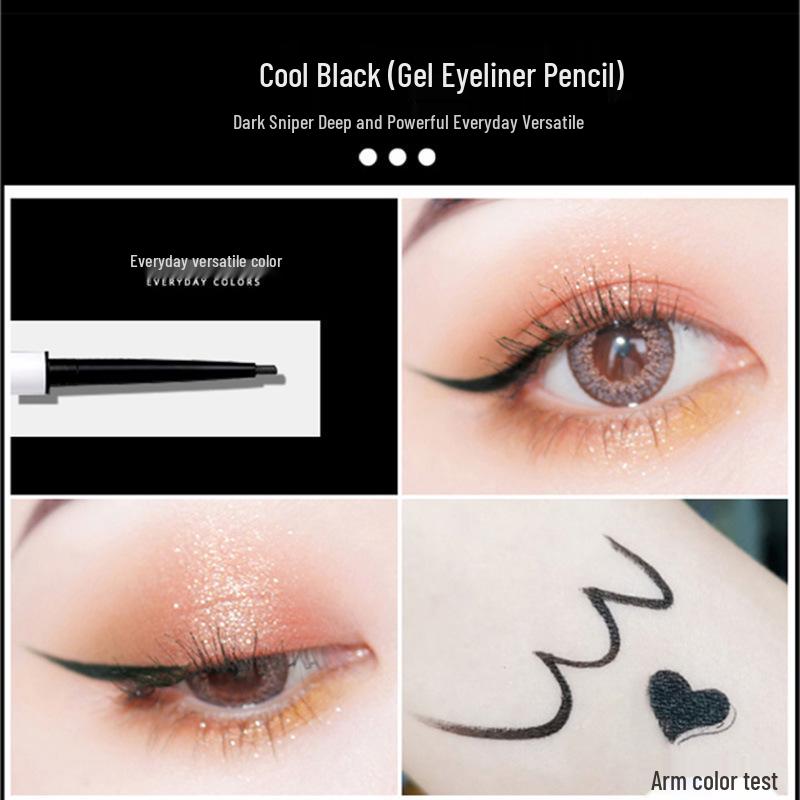 Little Ao Стойкий Экстратонкий Белый Гелевый Карандаш для Подводки - Стойкий, Подходит для Начинающих, Цветной