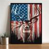 DIY алмазная живопись олень и флаг набор для вышивки крестом мозаика искусство алмазная живопись полный круг/квадратный алмаз украшение дома