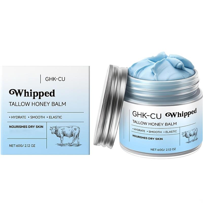 GHK-CU Whipped Tallow Honey Balm – 2% Copper Peptide + 5% Niacinamide, For Face & Neck
