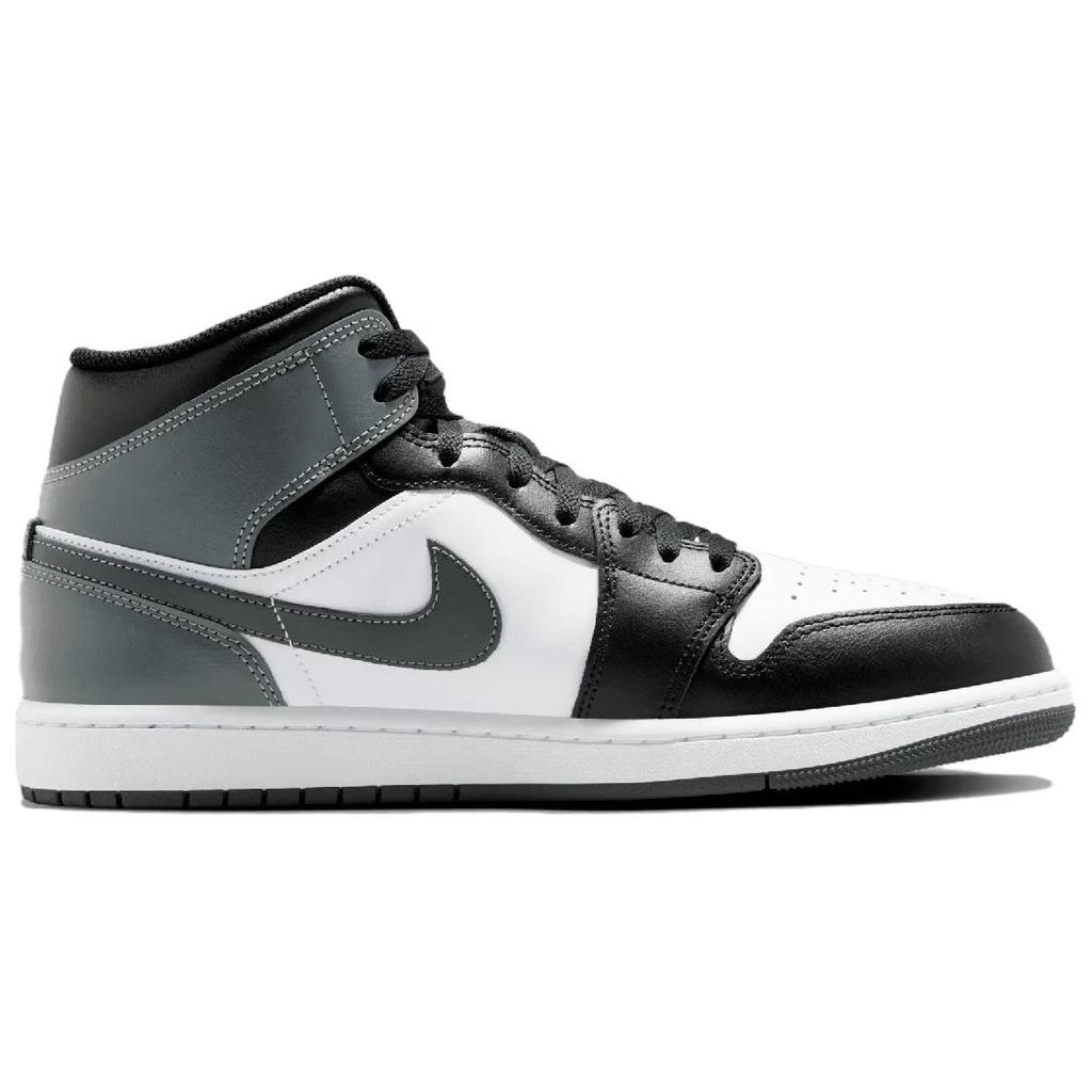 Air Jordan 1 Mid Iron Grey Men Sneakers Black White DQ8426-001