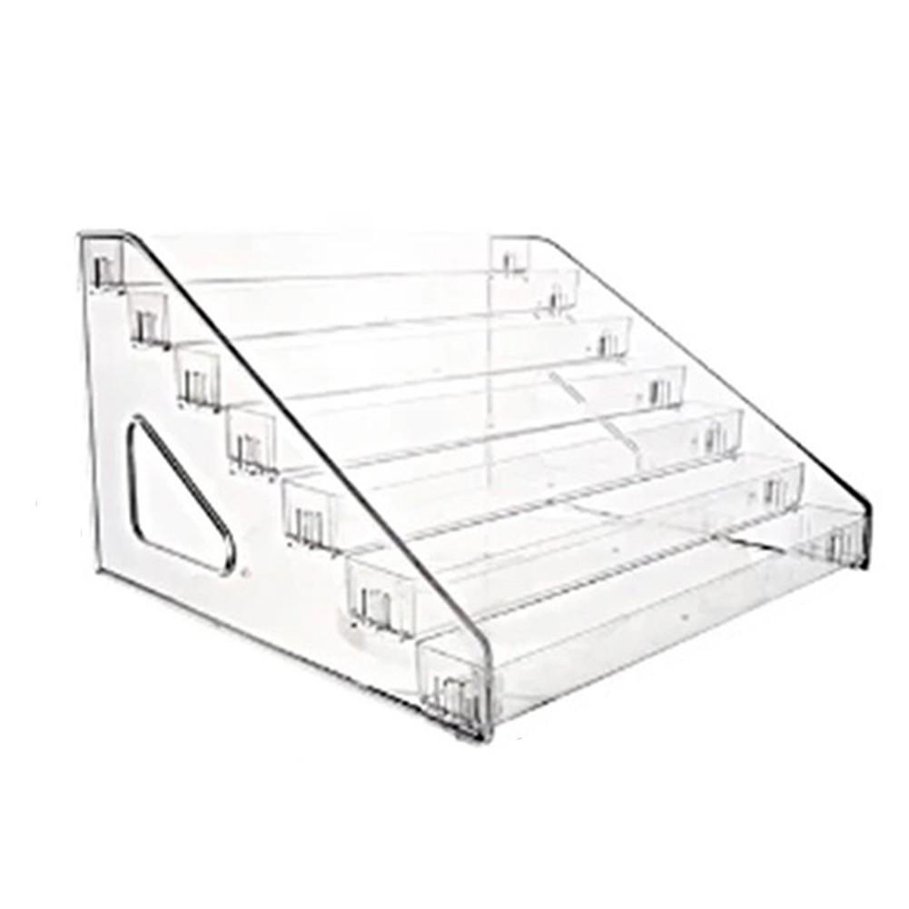 Acrylic Ladder Display Rack Transparent Multi Tier Stand for Collectible Items