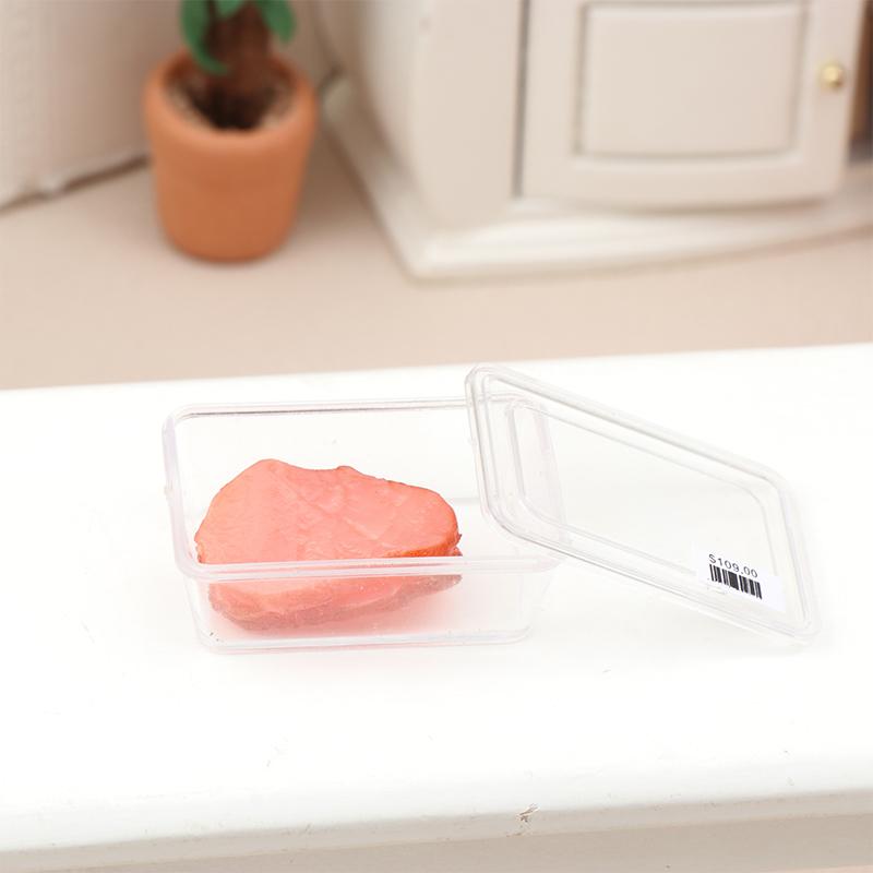 1Box 1:12 Dollhouse Miniature Vegetable Seafood Food Model Shark Fin/Abalone/Shrimp/Pork Belly/Carrot/Broccoli Kitchen Decor Toy