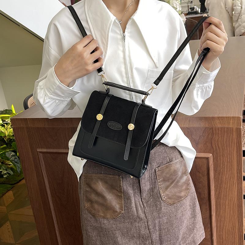 Сумка с матовой текстурой, женский небольшой рюкзак для поездок на работу 2024 года популярен в этом году, тренд ретро-сумок-мессенджеров