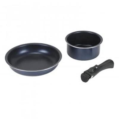 Набор из 3 предметов посуды Pearl Metal с алмазным покрытием, совместимый с IH, для использования в духовке, Alpha HB-6001