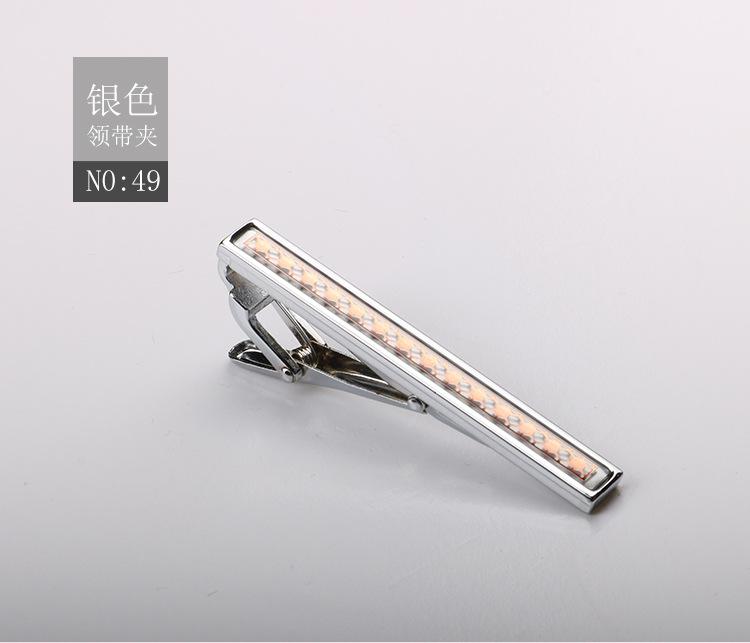 Зажим для галстука Матовый Зажим для воротника Мужской Формальный Деловой Золотой Серебристый Металлический зажим высокого класса