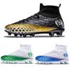 High-top Football Shoes Men's and Women's Ag Long Nails Raw Children's Football Shoes Primary and Secondary School Wear-resistant Large-size Trai