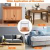 4pcs Noise Prevention Chair Leg Protector Thicked Scratch-proof Leg Cover Silicone  Furniture Pads