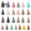 Sophisticated Room Ornament Resin Christmas Tree Figurine, Crystal Desktop Ornament, Modern Art Miniature Holiday Decoration for Home Office,