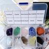 10PCs/Box Natural Crystal Rough Raw Set Energy Gemstones Rough Rocks And Mineral Chakra Stone With Box
