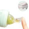2 In 1 Baby Silicone Nipple Fresh Food  Feeding Bottles Nibbler Learn Feeding Drinking Water Straw Handle Baby Food Feeder Set