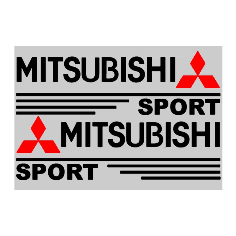 Car Rearview Mirror Decor Stickers Badge Emblem Decal Accessories For Mitsubishi ASX Lancer Pajero Outlander L200 EVO Lancer EX