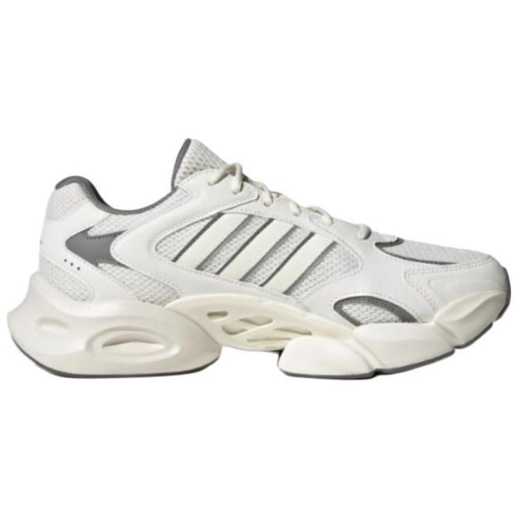 Adidas Нескользящие Износостойкие Низкие Повседневные Кроссовки для Бега Унисекс Бело-Серые Кроссовки JR6334