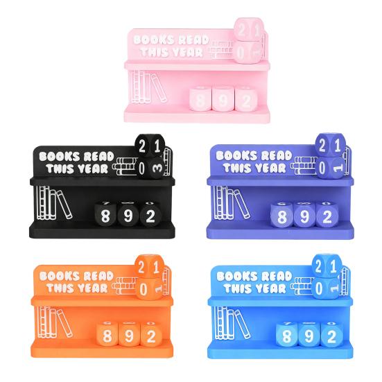 Счетчик прочитанных книг Yousheng Декор книжной полки Книга Прочитайте это в этом году Украшение Ежегодный учет чтения Трекер читательского вызова Подарок для книголюбов