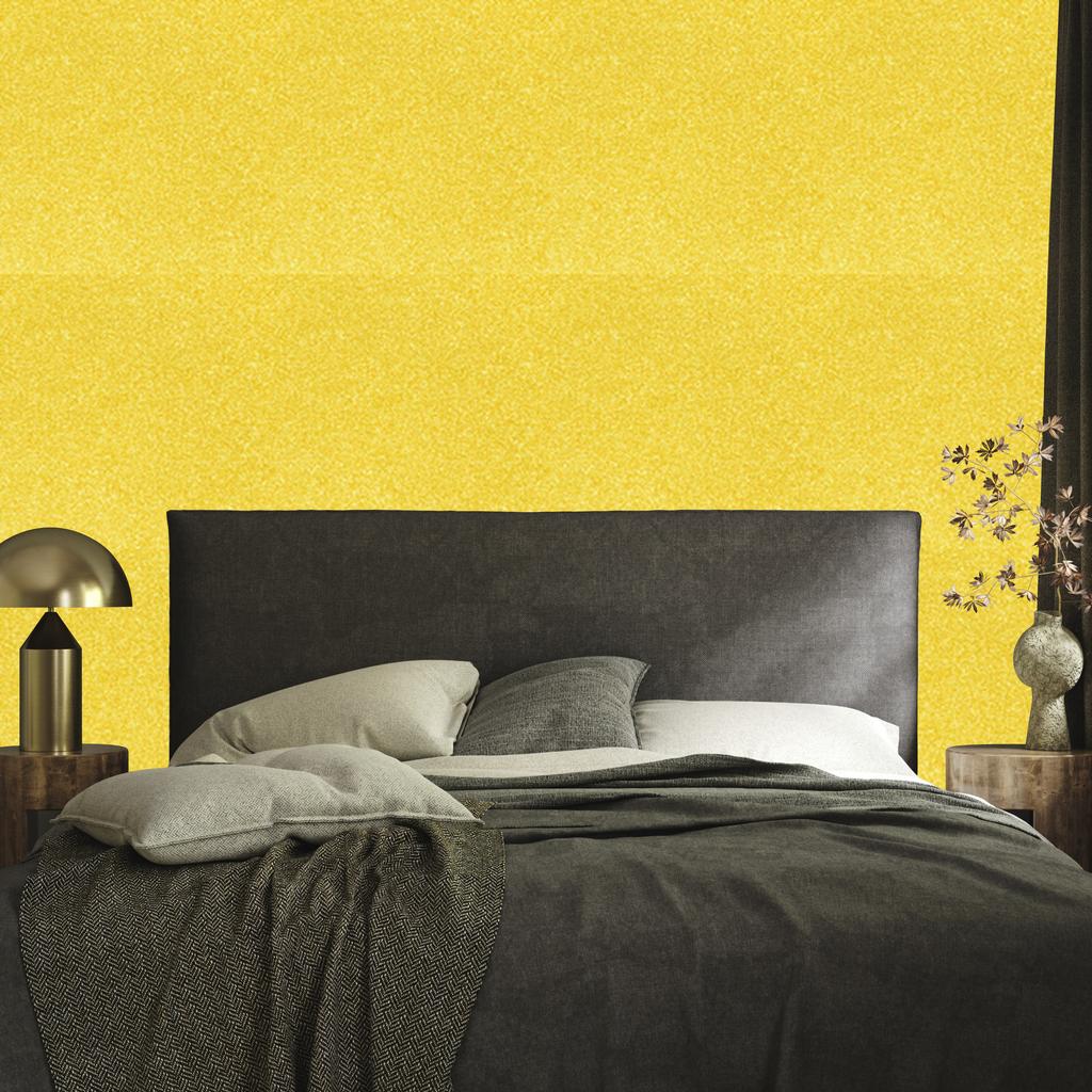Glitter wallpaper yellow, yellow background for living room and bedroom 50x1000