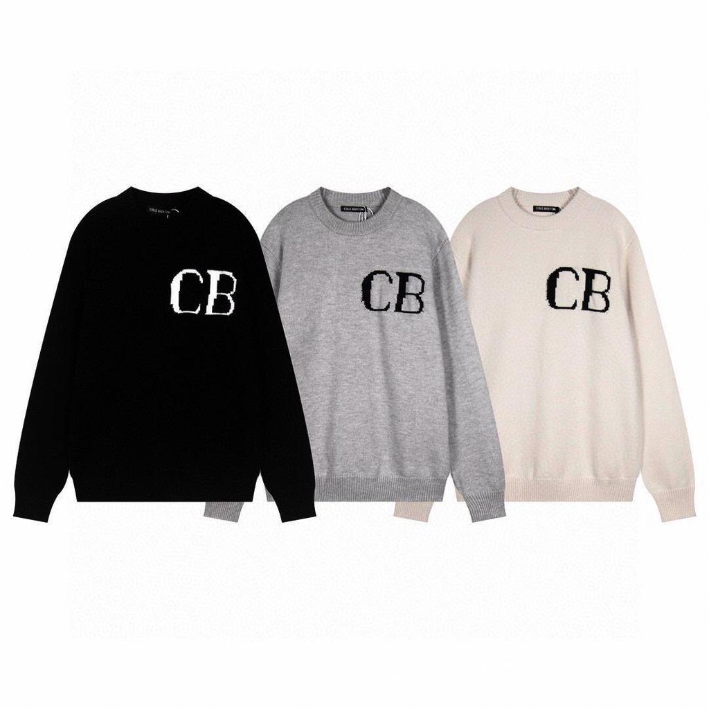 Новый вязаный свитер Cole Buxton в уличном стиле с буквенным слоганом, унисекс