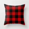 Cute Red Print Geometric Red Plaid Pink Lolita Pillow Cover Decorative Modern Nordic Throw Pillow Cover