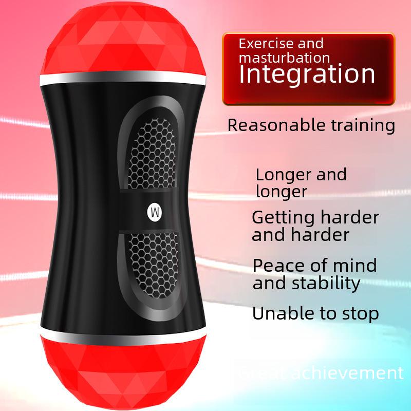 Электрический автоматический мужской мастурбатор в форме чашки-самолета и растягиватель пениса