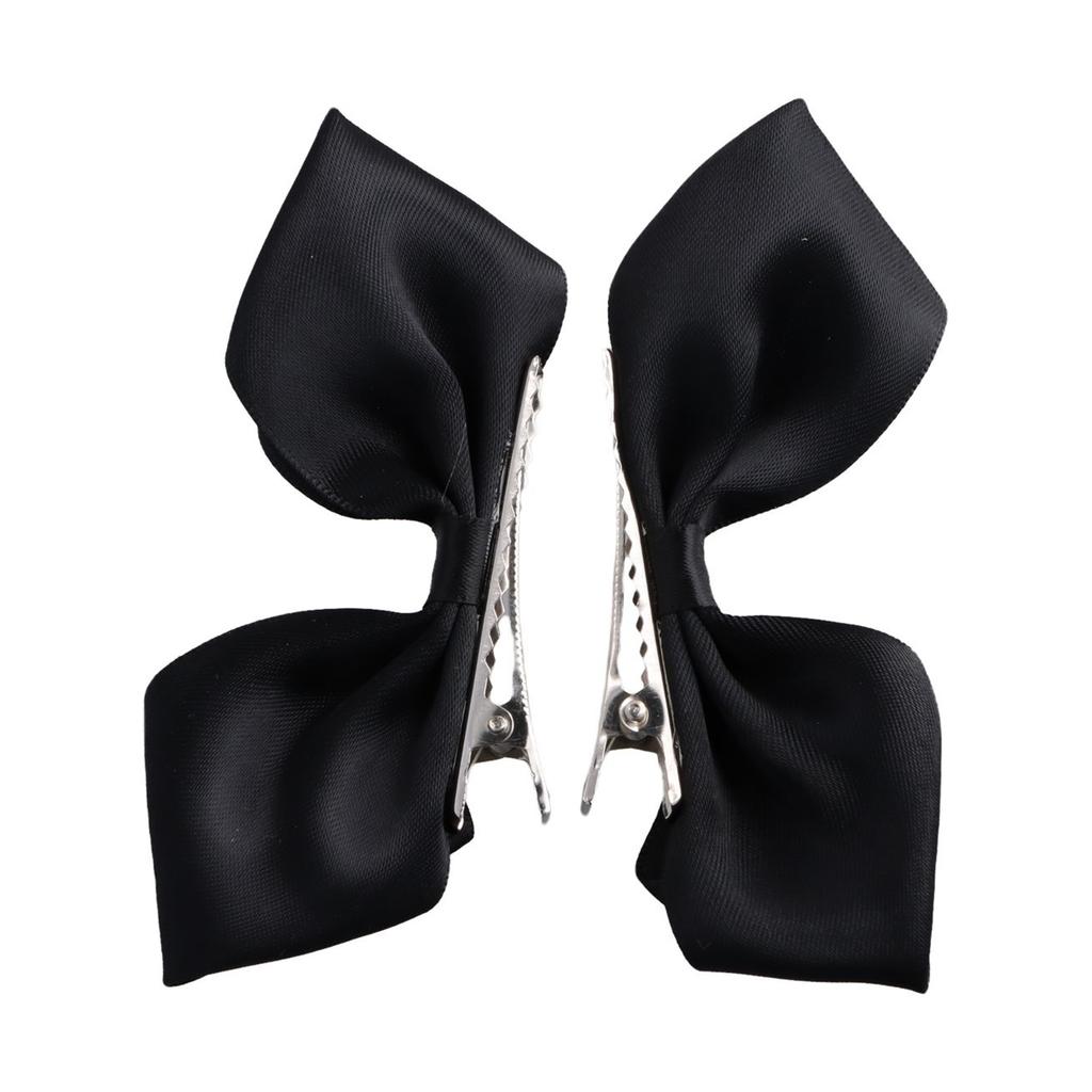 Cute Sweet Ribbon Hair Bows Clips Bowknot Side Hairpin Girls Princess Head Barrettes Headdress Hair Accessories For Women