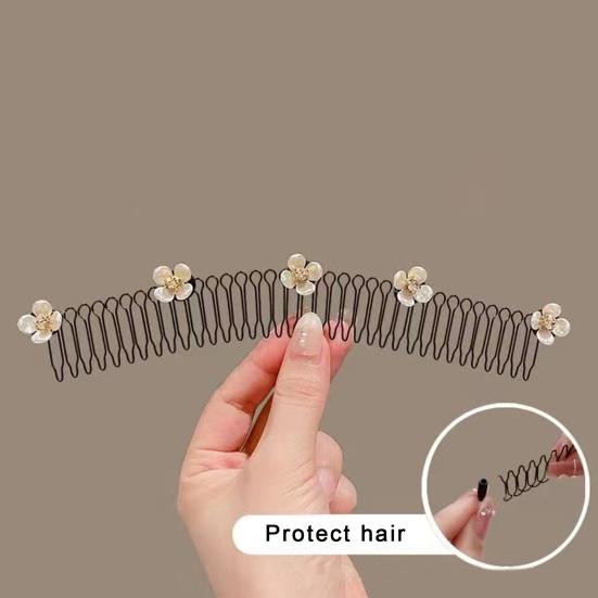 U-образный фиксатор для отделки волос, волнистая расческа, U-образная заколка для волос, металлическая проволока, расческа для волос, мини-держатель для челки, инструмент для укладки, невидимая прическа, аксессуары для волос