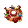 Handmade Recycled Material Rajasthani Dolls Puppet Tealight Candle Holder, Multicolor (13 Cm X 13 Cm 6.5 Cm) (Pack of 1)