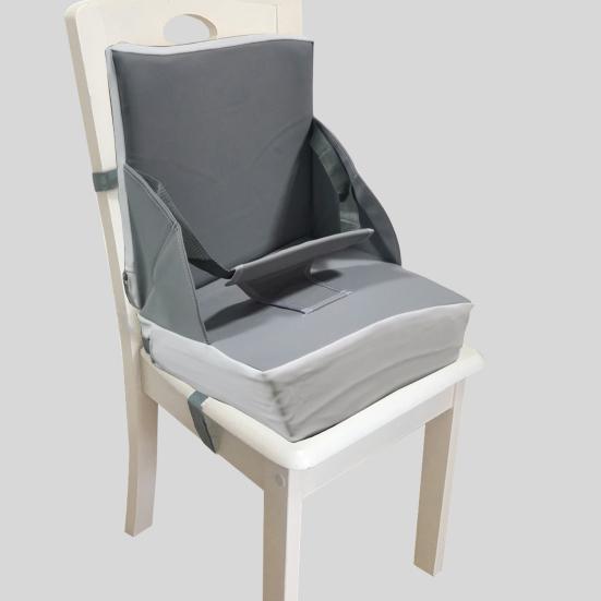 Детское сиденье-бустер для обеденного стола со спинкой, подушка для кухонного стула с ремнями, портативная подушка для стула для еды в ресторане для 1-5 лет