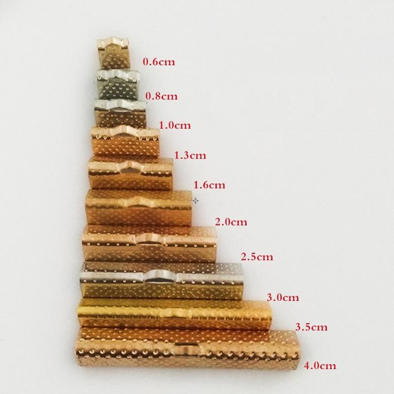 Iron Ribbon Ends Bracelet Clamp End Findings Cord Ends Jewelry Making Findings