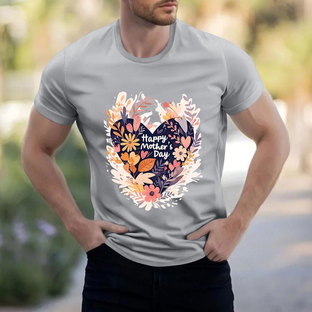 Men's Stand Collar Short Sleeve Shirt Loose Leisure Holiday Shirt Man