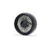 Meltec Car Fan Louver Fan Compatible with DC12/24V 3 Levels of Air Volume Adjustment Black USB Conversion Adapter Included Rainbow Light Function Melt