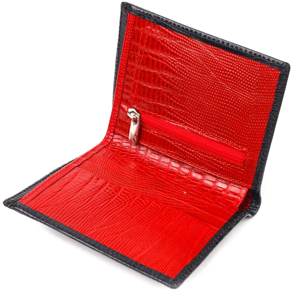 Men's Wallet Made of Genuine Textured Leather CANPELLINI Purse 21501 Black