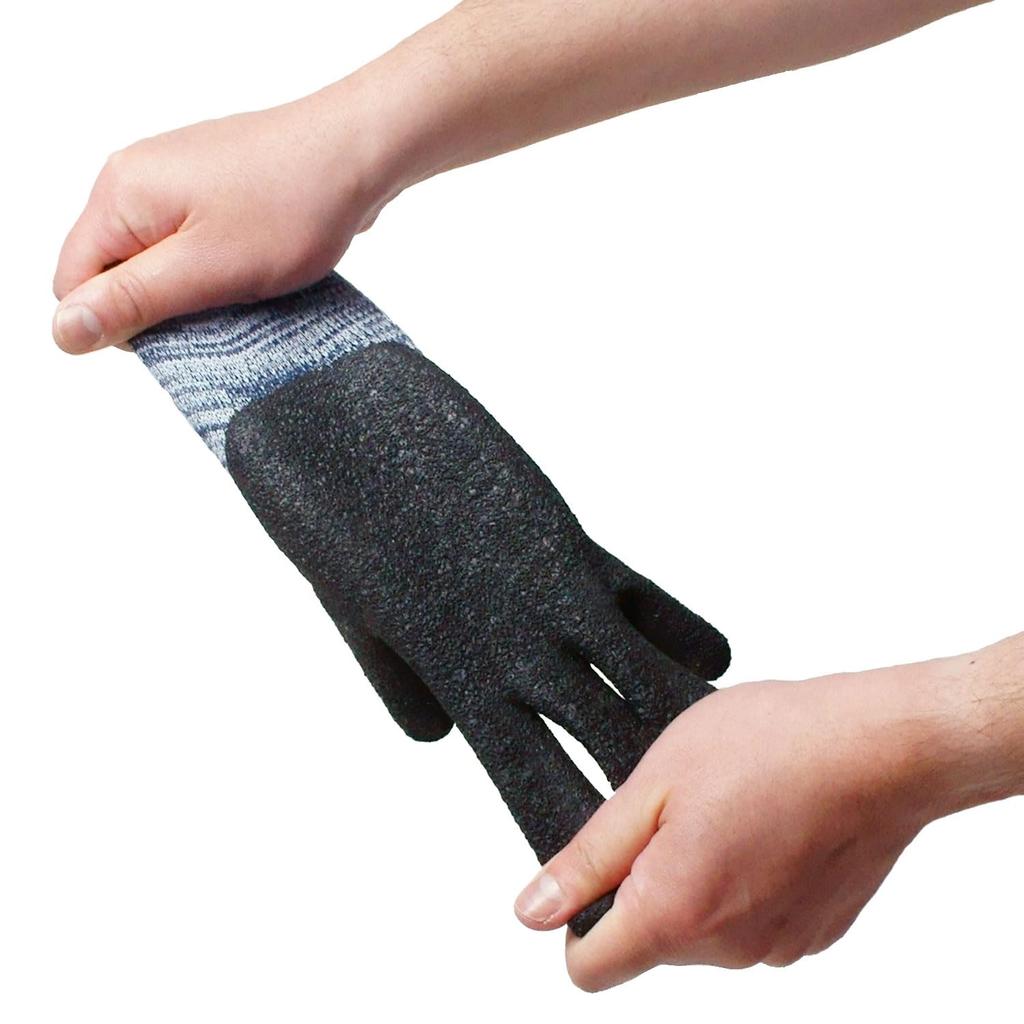 Рабочие перчатки из натурального каучука без подкладки, цвет меланж, размер L, Rubberlex Strong [ACE] [Оптовая покупка] [Упаковка 10 штук] Тыльная сторона, Цвет, L, AG821-10P,