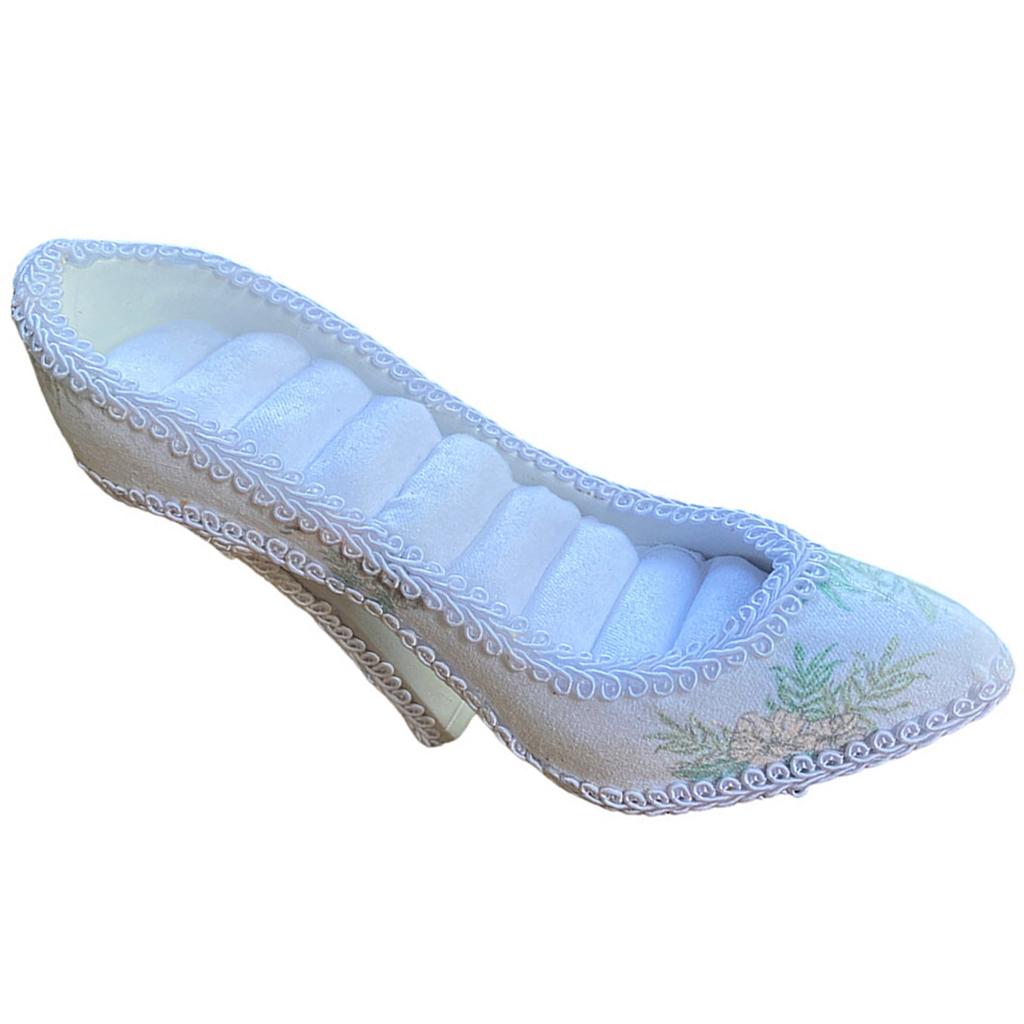 Подставка для украшений с искусственным жемчугом, туфли на высоком каблуке, серьги, ожерелья, кольца, витрина, держатель модных аксессуаров