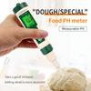 Food PH Tester Dough Alkalimeter PH Meter 0.00-14.00 For Soil Cosmetic Food Cheese Meat Fruit PH CF Dual Display