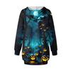 Women's Fashion Loose Casual Pocket Long Sleeve Hoodie Printed Sweatshirt Top