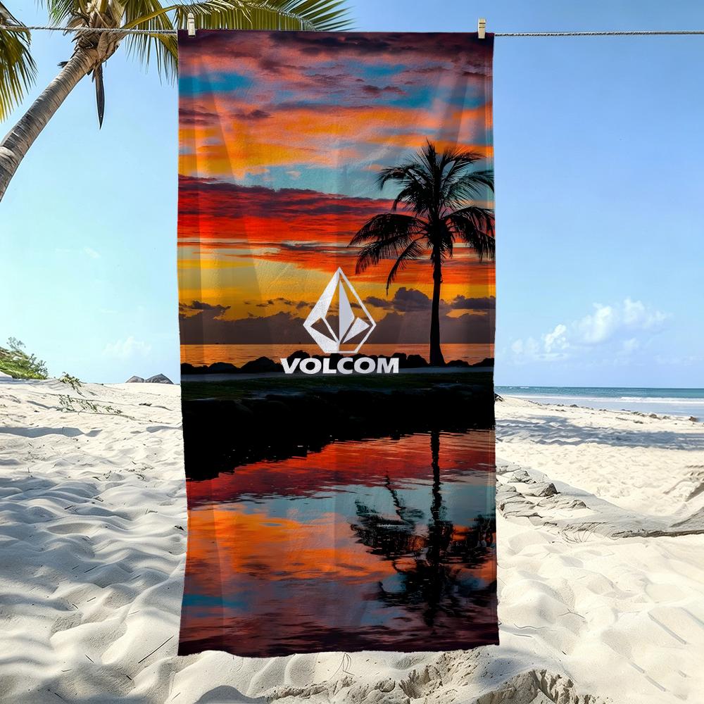 Surf V-Volcoms Towel Kids Microfiber Quick Dry Sandproof Towel, Boys Girls Summer Pool Beach Swim Towel