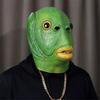 Ugly Green Fish Head Halloween Masks for Adults