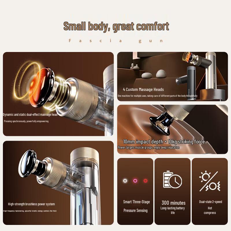 Miaojie J6 Professional Hot Compress Massage Gun CN plug (adapter included)