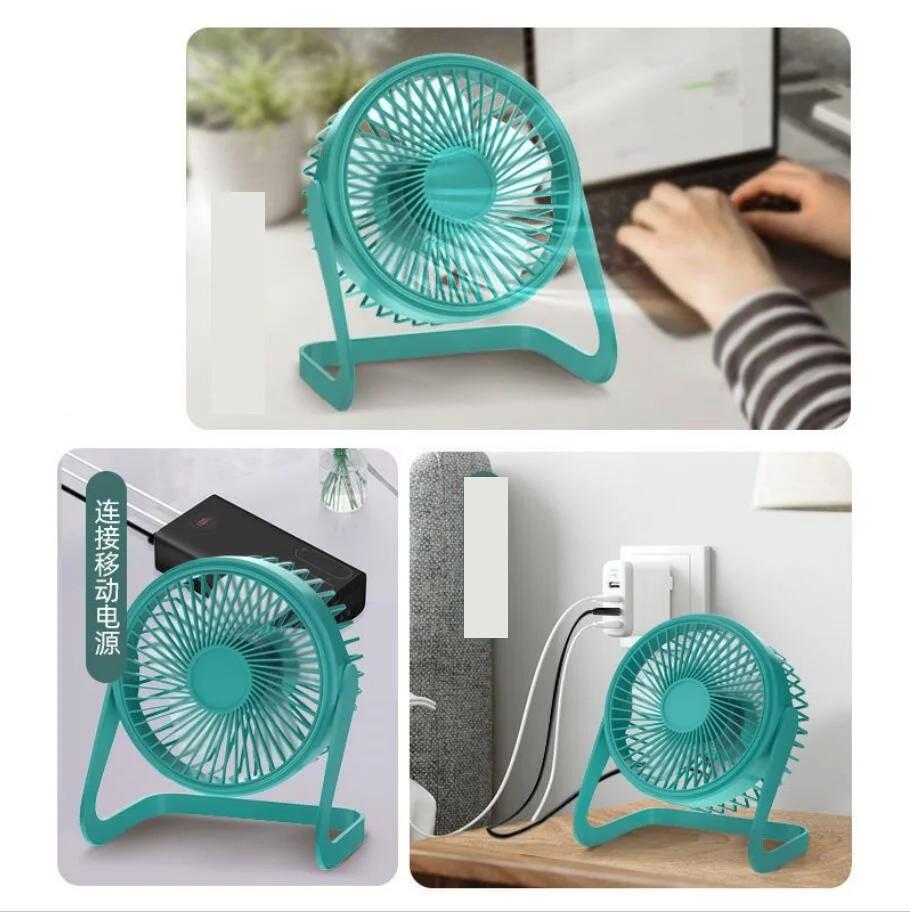 Новый 5-дюймовый USB настольный вентилятор вращающийся мини регулируемый портативный электрический вентилятор летний бесшумный охладитель воздуха для домашнего офиса косметический вентилятор на шею