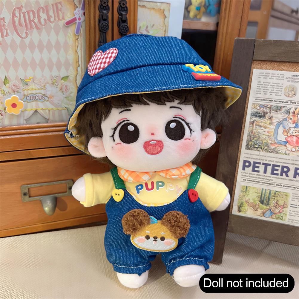 20СМ Хлопковый Комбинезон для Куклы Мультяшная Плюшевая Кукла Сменная Одежда Аксессуары для Игры в Дом Мини-Одежда