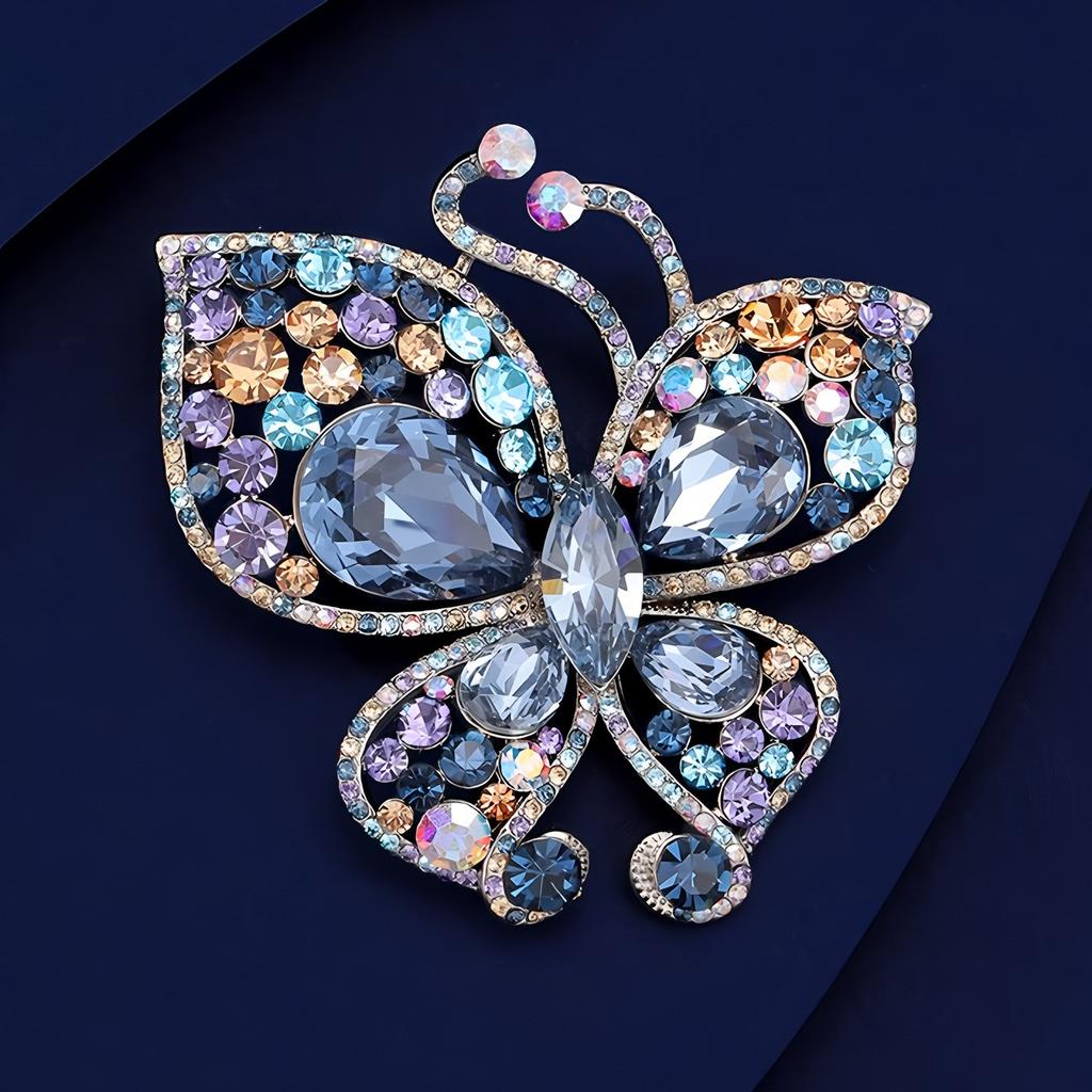 The "Yi Die" Brooch Is A High-end, Versatile and Elegant Crystal Butterfly Brooch with A Unique Design Sense