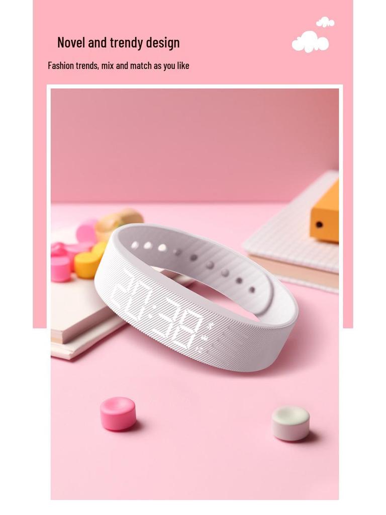 Умные часы Sport для девочек: Шагомер, Вибрационный будильник, Водонепроницаемый многофункциональный браслет