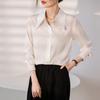 Women Blouses Shirts 2025 Spring Long Sleeve Women Blouse Shirt Turn Down Colla White Chiffon Blouse Shirt Women Tops J859