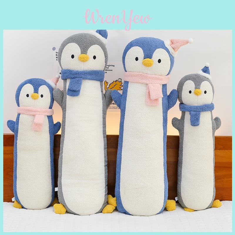 Penguin Long Body Pillow With Soft Pp Cotton For Side Sleepers And Bedroom Use