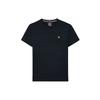 Embroidered Logo Dark Pattern Round Neck Sports Short Sleeve T-Shirt Men Tops Legendary-Blue F11M131129F-NV