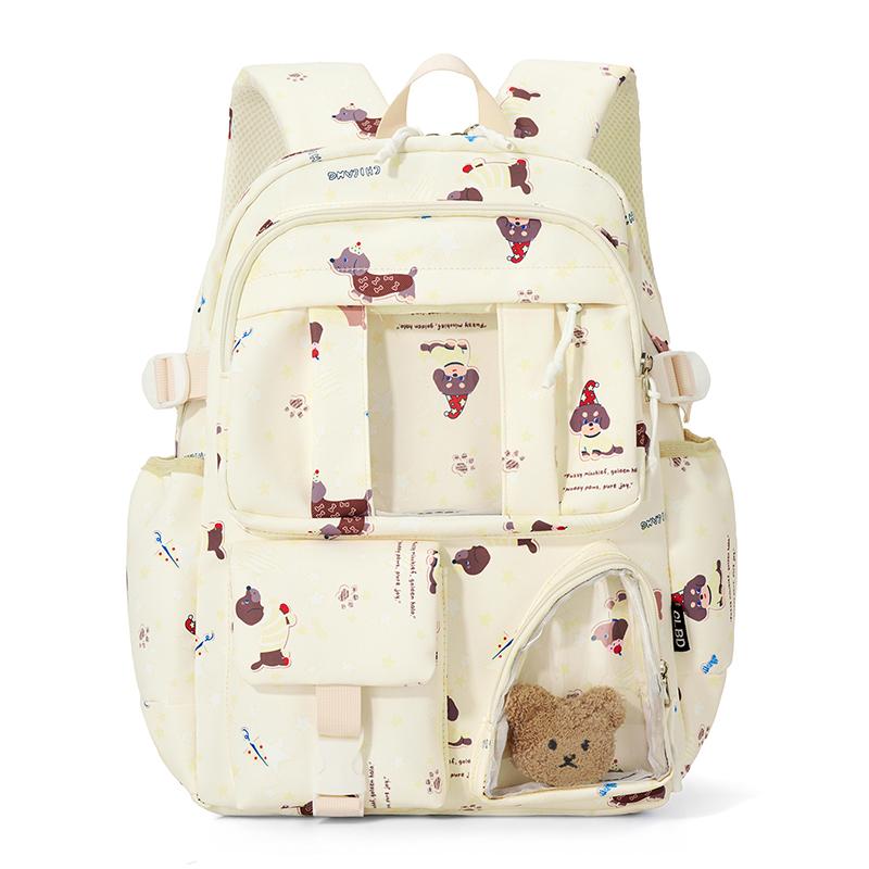 Принтованный рюкзак для ученика средней школы, водонепроницаемый, большой вместимости, школьный рюкзак, женский рюкзак