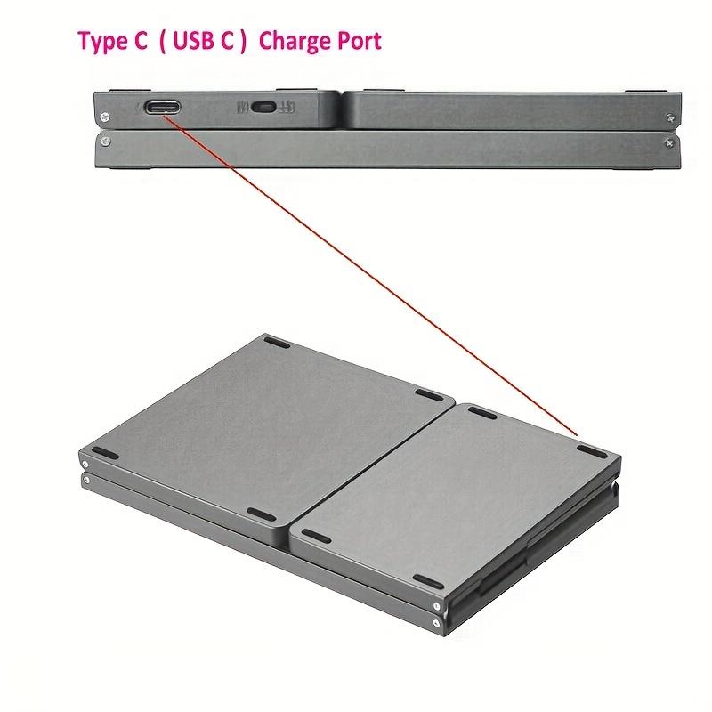 Портативная складная мини-беспроводная клавиатура с сенсорной панелью, совместимая с Windows, Android, IOS, Mac, для планшетов и смартфонов