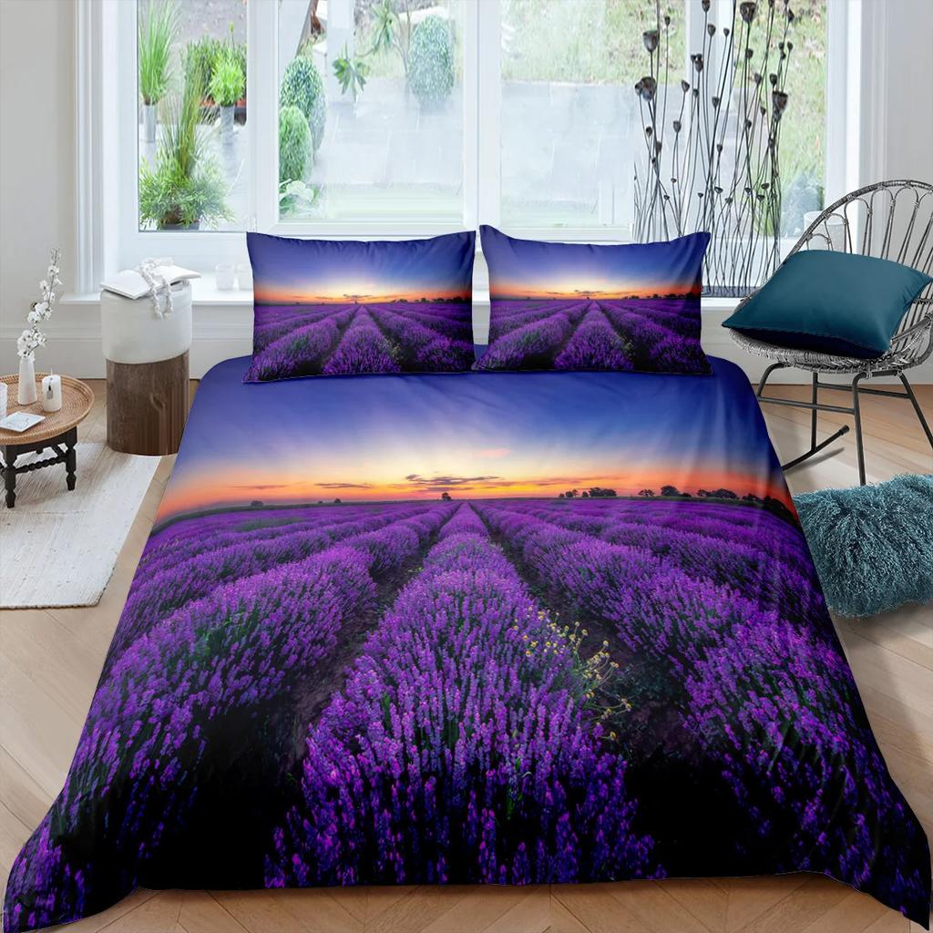 Пододеяльник Кинг-сайз 240x220 Фиолетовый Комплект постельного белья Зимний пододеяльник Наволочка Домашний текстиль Постельное белье Дерево жизни