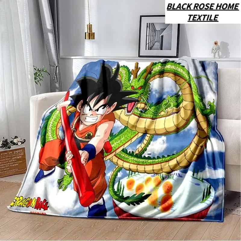 Fashion Art Print Comics D-Dragons B-Balls Blanket Bedroom Sofa Bed Sheet Outdoor Car Travel Hotel Portable Plush Cover Blanket