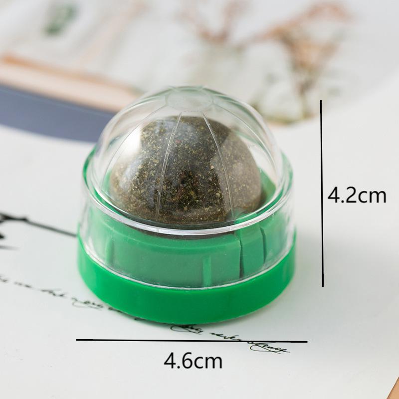 Catnip Licking & Teething Rotating Toy Ball for Cats