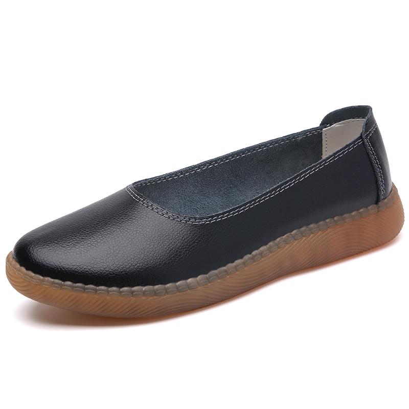 Women Moccasins Penny Loafers Casual White Nurse Footwear Peas Soft Flats Black Driving Walking Shoes for Women